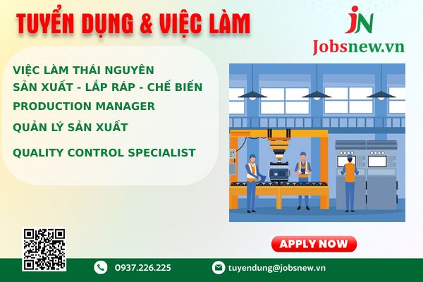 sản xuất - lắp ráp - chế biến tại Thái Nguyên